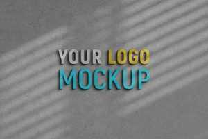 Sunlight Glowing Sign Logo Mockup