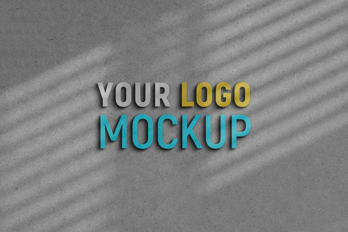 Sunlight Glowing Sign Logo Mockup