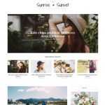 Sunrise and Sunset - Template para Blogger Sunrise and Sunset