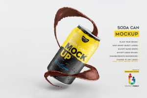 Sweaty Soda Can Photoshop Mockup