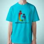 T-Shirt Artwork Mockup with person