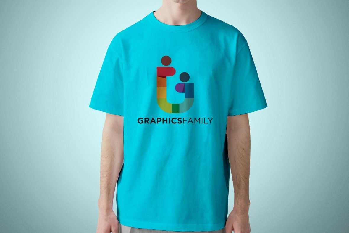 T-Shirt Artwork Mockup with person