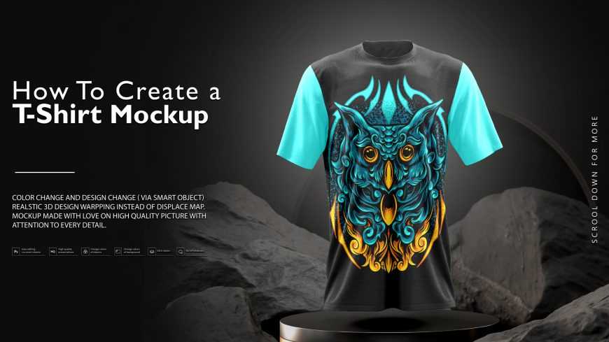 T-Shirt Design With Dragon Free Template Download