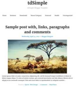 tdSimple Responsive
