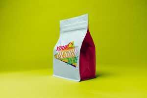 Tea Pouch Design Mockup