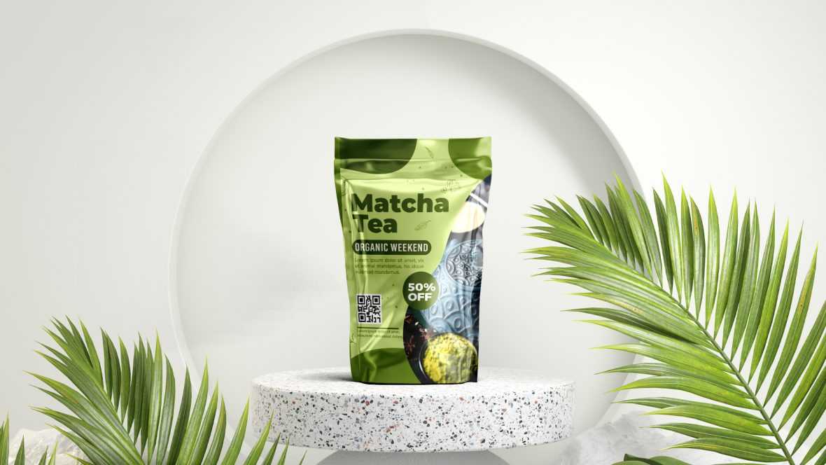 Tea Pouch Mockup