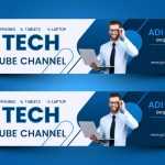 Tech Channel Art Design Template for YouTube