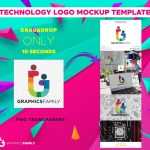 Technology Logo Mockup Template