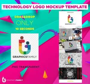 Technology Logo Mockup Template