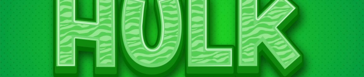 Textured Bold Green Text Effect Textured Bold Green Text Effect