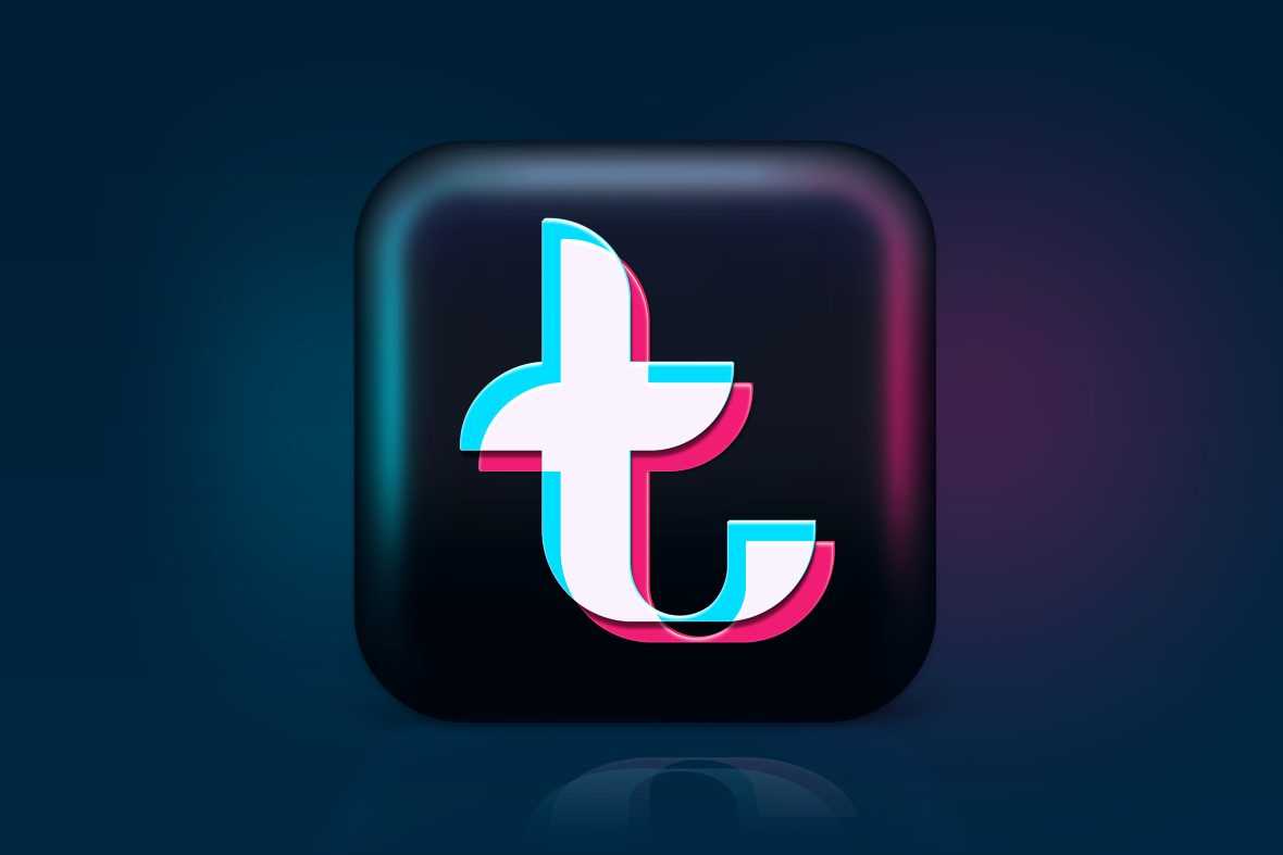 TikTok Icon Logo Mockup