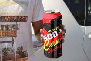 Tin Can On Hand Mockup