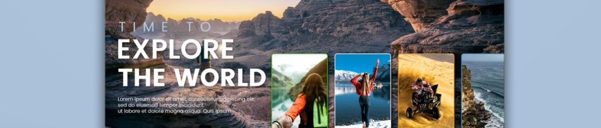 Tourist Spot Website Banner Template