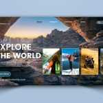 Tourist Spot Website Banner Template - Download Grátis Tourist Spot Website Banner Template