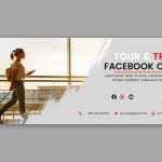 Travel Agency Simple Facebook Cover Design