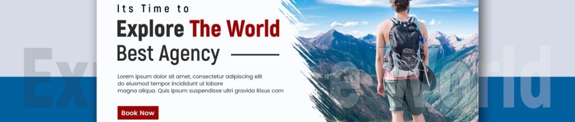 Travel Agency Social Media Website Banner Design Template Travel Agency Social Media Website Banner Design Template