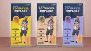 Travel Roll Up Banner Design