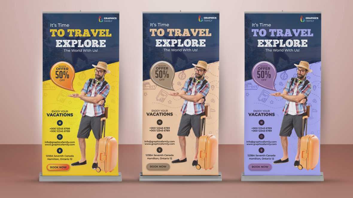 Travel Roll Up Banner Design