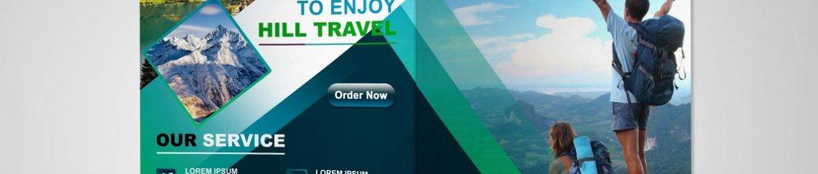 Travel Time Bifold Brochure Design Travel Time Bifold Brochure Design