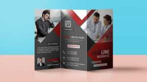 Tri Fold Panel PSD Business Brochure Design