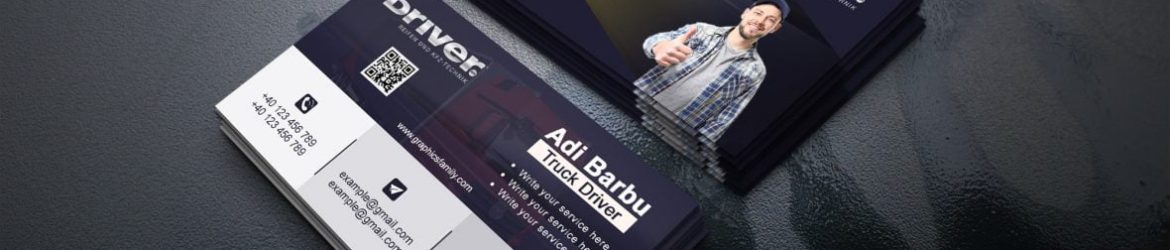 Truck Driver Business Card Design