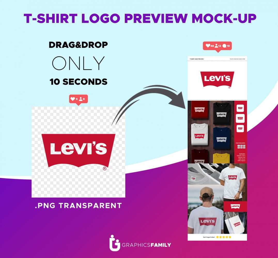 Tshirt Logo Preview Mockup