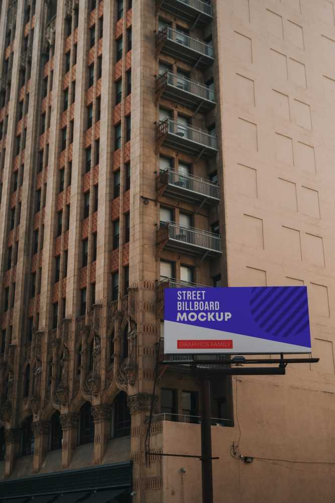 Urban Building Billboard Design Mockup