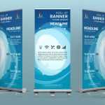 Vertical Business Promotion Roll Up Banner Design Free Template