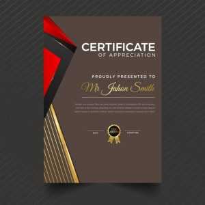 Vertical Certificate Design