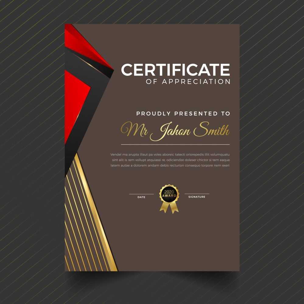 Vertical Certificate Design