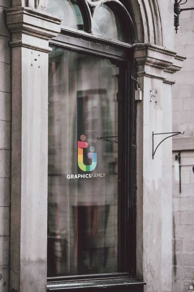 Vintage Glass Logo Mockup