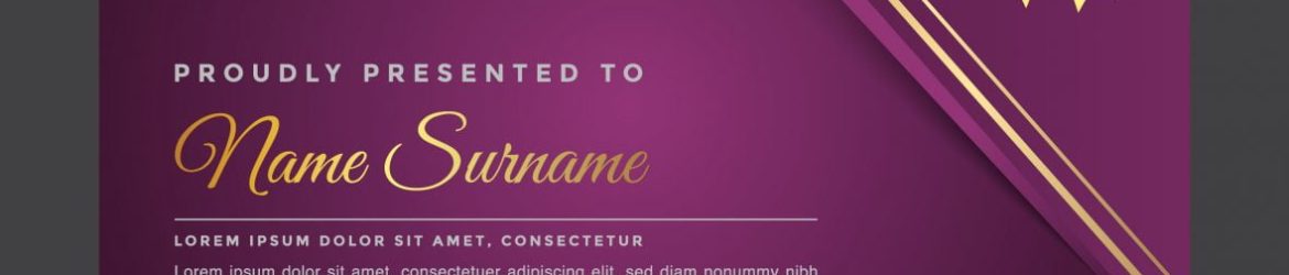 Violet Editable Certificate Template