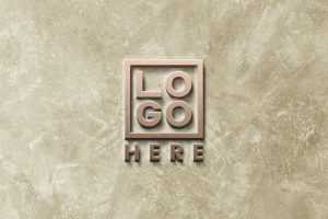 Wall Front Logo Mockup