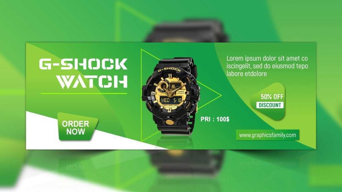Watch Shop Facebook Cover Design