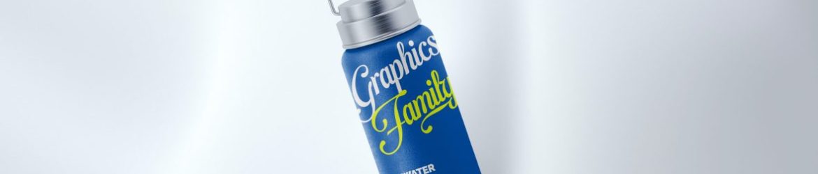 Water Bottle Design Mockup