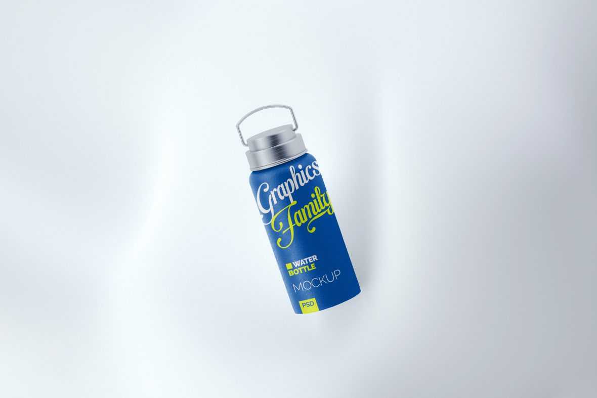 Water Bottle Design Mockup