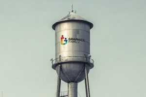 Water Tank Logo Mockup