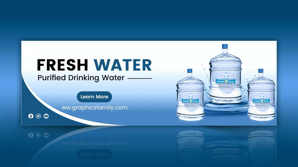 Water Web Banner Design Template