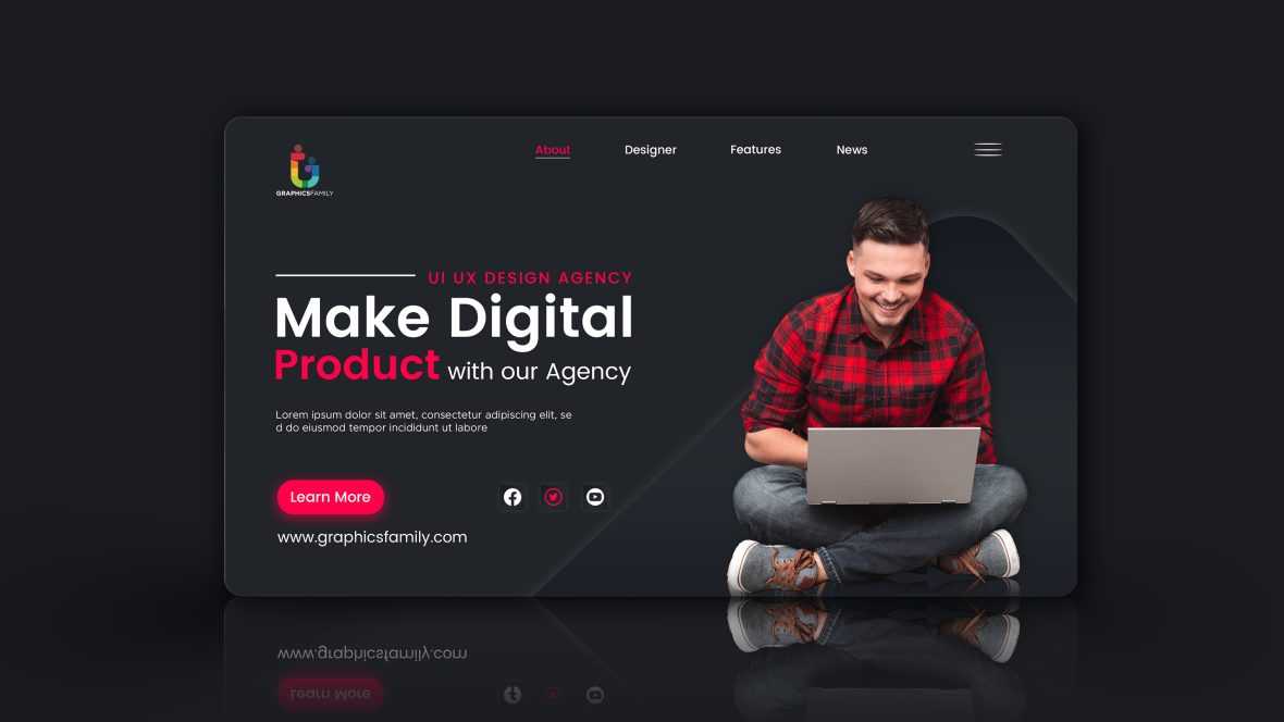 Website Landing Page Design-Home Page