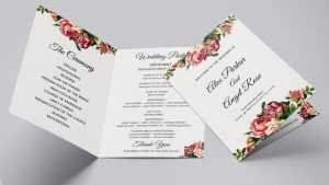 Wedding Program Bi Fold Template
