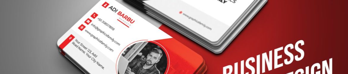 White, Red and Gray Business Card Design