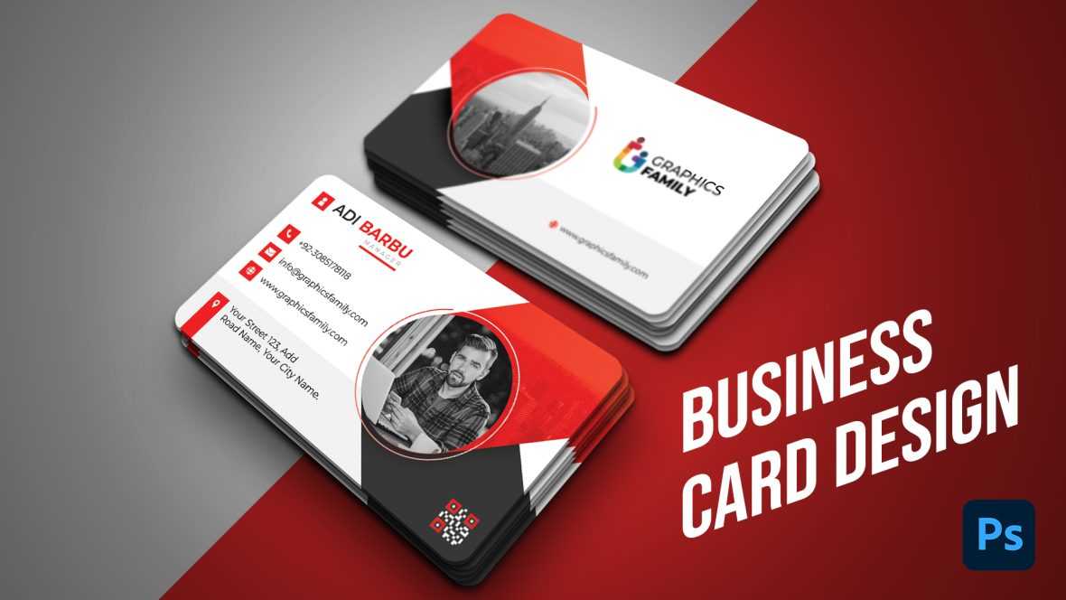 White, Red and Gray Business Card Design