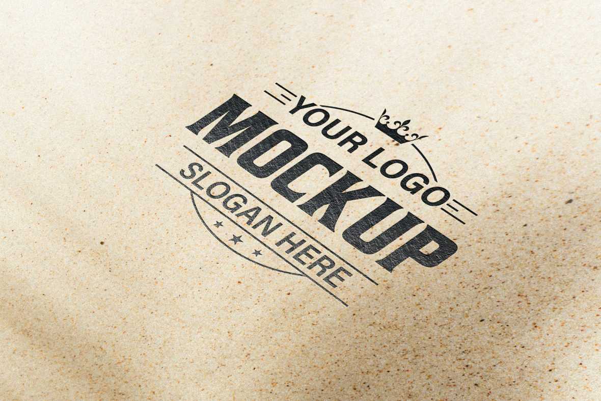 White Surface Logo Mockup