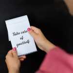 Woman Holding Notes Free PSD