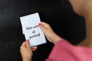 Woman Holding Notes Free PSD