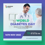World Diabetes Day Banner Design for Social Media Post - Download Grátis World Diabetes Day Banner Design for Social Media Post