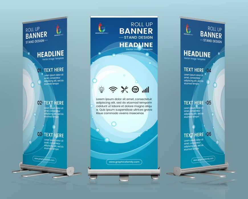 World Water Day Roll Up Banner Design Template
