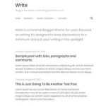 Write Simple - Template para Blogger Write Simple
