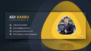 Yellow Email Signature Design