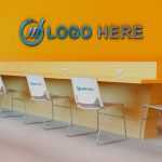 Yellow Office Logo Mockup